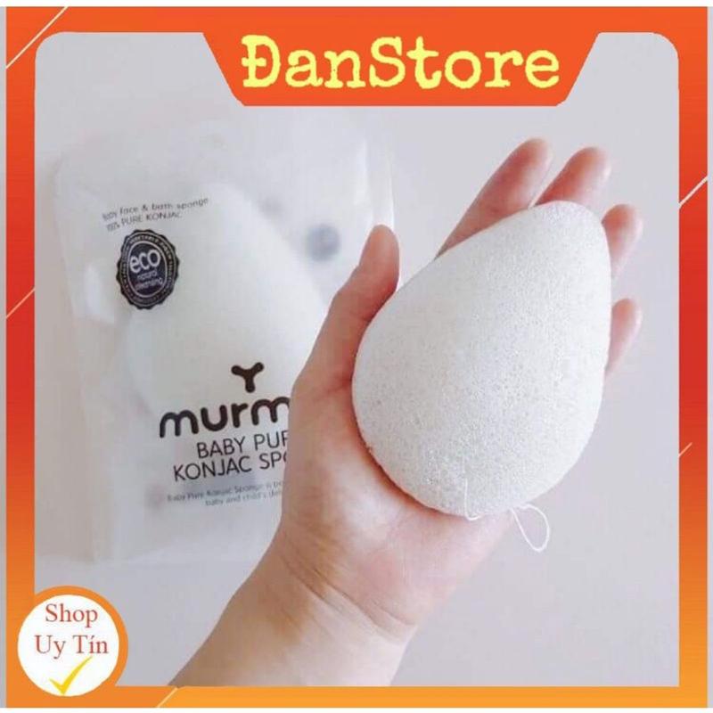 Bông tắm bọt biển hữu cơ Murmur / MeeBee cho bé từ sơ sinh, bông rửa mặt bọt biển. Bông tắm cho bé sơ sinh