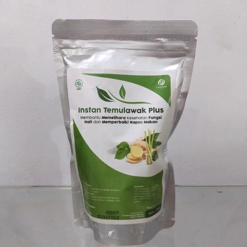 Temulawak Instant Bubuk Menbantu memelihara kesehatan Lever Kembung Fatty Lever Hepatitis Nyeri Lambung Minuman 4