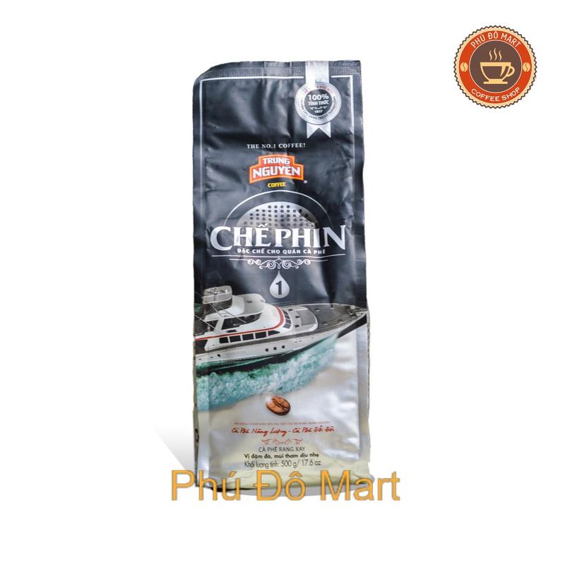  Cà phê rang xay Chế phin số 1 - Trung Nguyên loại gói 500gr Coffee Cafe 