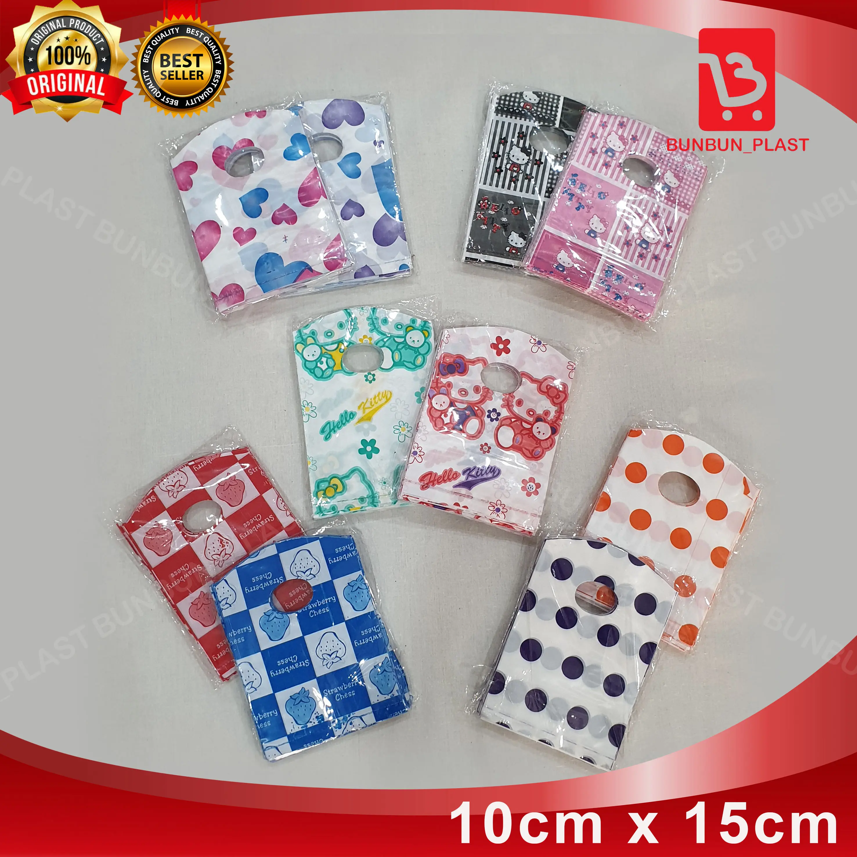 Plastik HD Pond Oval Motif 10x15/Plastik Packing Olshop/Kantong Plastik - KING SEVEN Kantong