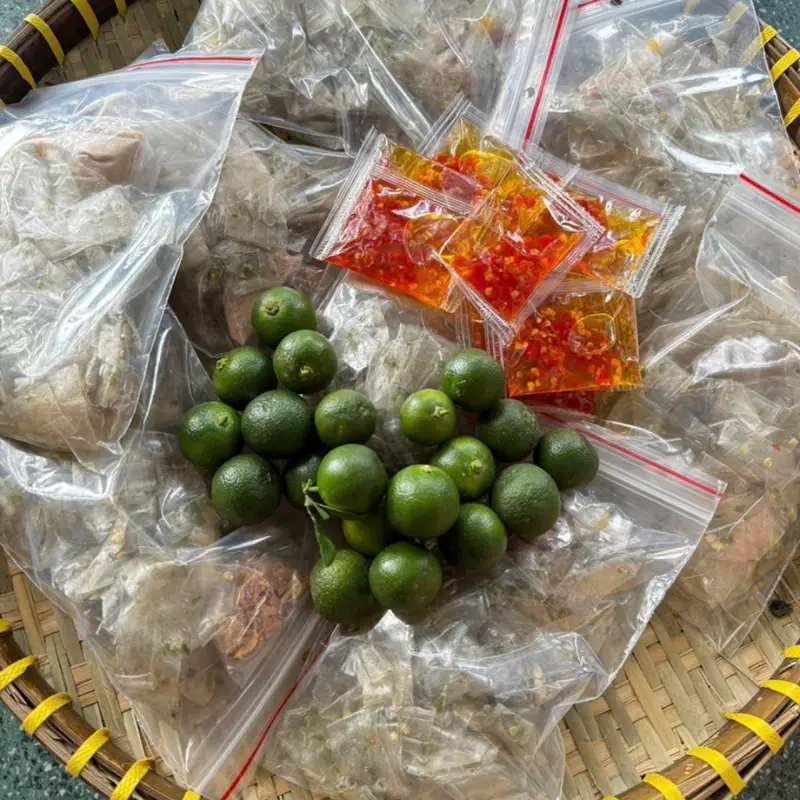 Combo 5 bịch bánh tráng dẻo ớt xiêm xanh sate muối nhuyễn thơm ngon đậm vị - Bánh Tráng Nghiền Nhà Bắp 1