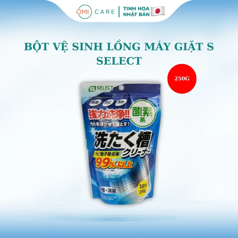 BỘT VỆ SINH LỒNG MÁY GIẶT S SELECT Gói 250g