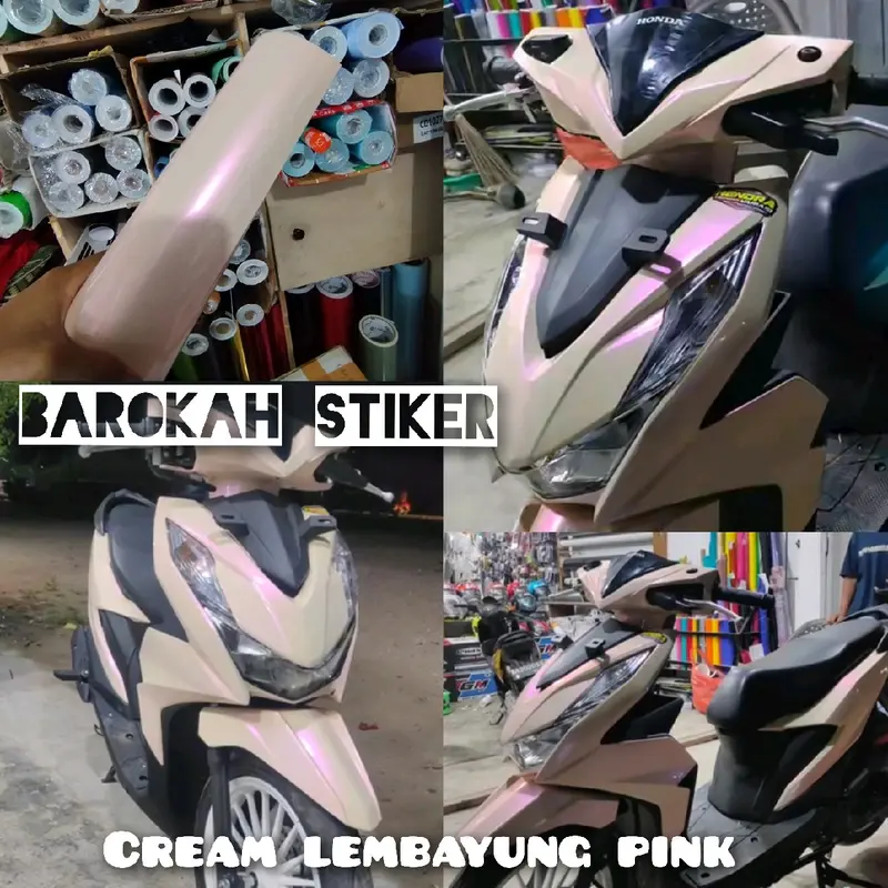 Skotlet warna cream lembayung pink 0