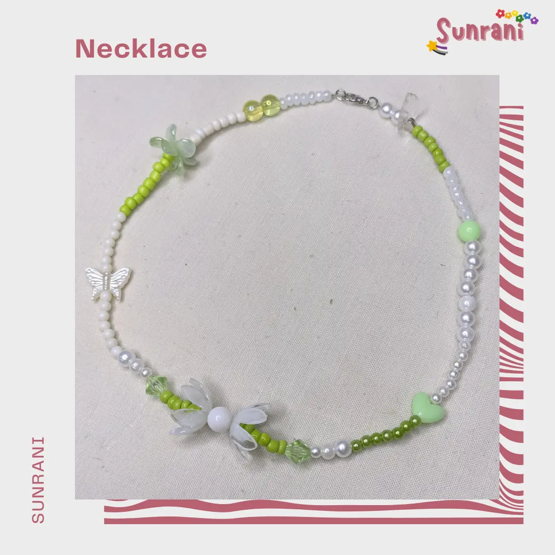 Kalung chocker hijab | Aksesoris manik korea Aesthetic