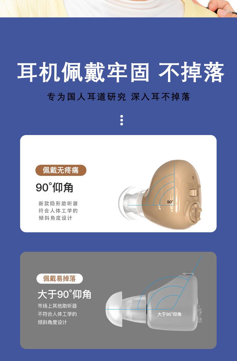 Product Introduction of Máy trợ thính, Khôi phục âm thanh thực, dành cho người Trung Người Già và cao tuổi, Có Thể Sạc Lại, Rò rỉ nhẹ, Nhỏ đến mức không thể nhận thấy, Bán Buôn, Thích hợp cho các giao dịch xuyên biên giới 9