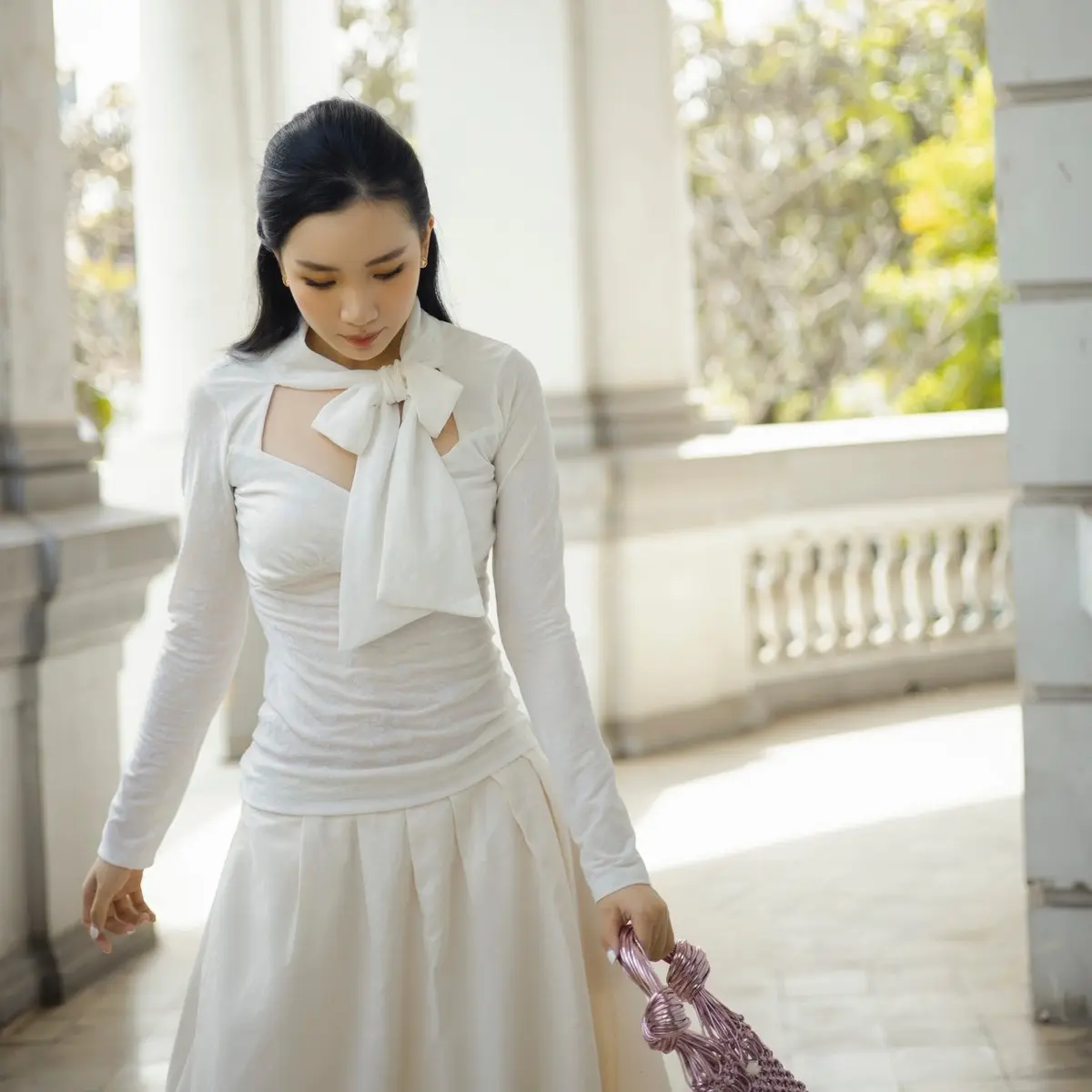 [Backup_brand] Honey Lace Top - Áo thun trắng nữ
