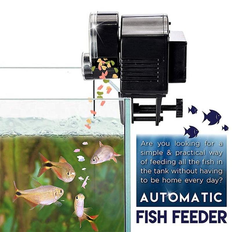 Product Introduction of Smart Adjustable Automatic Fish Tank Pet Supplies Feeding Device Fish Feeder Aquarium Timer Fish Food Dispenser 16
