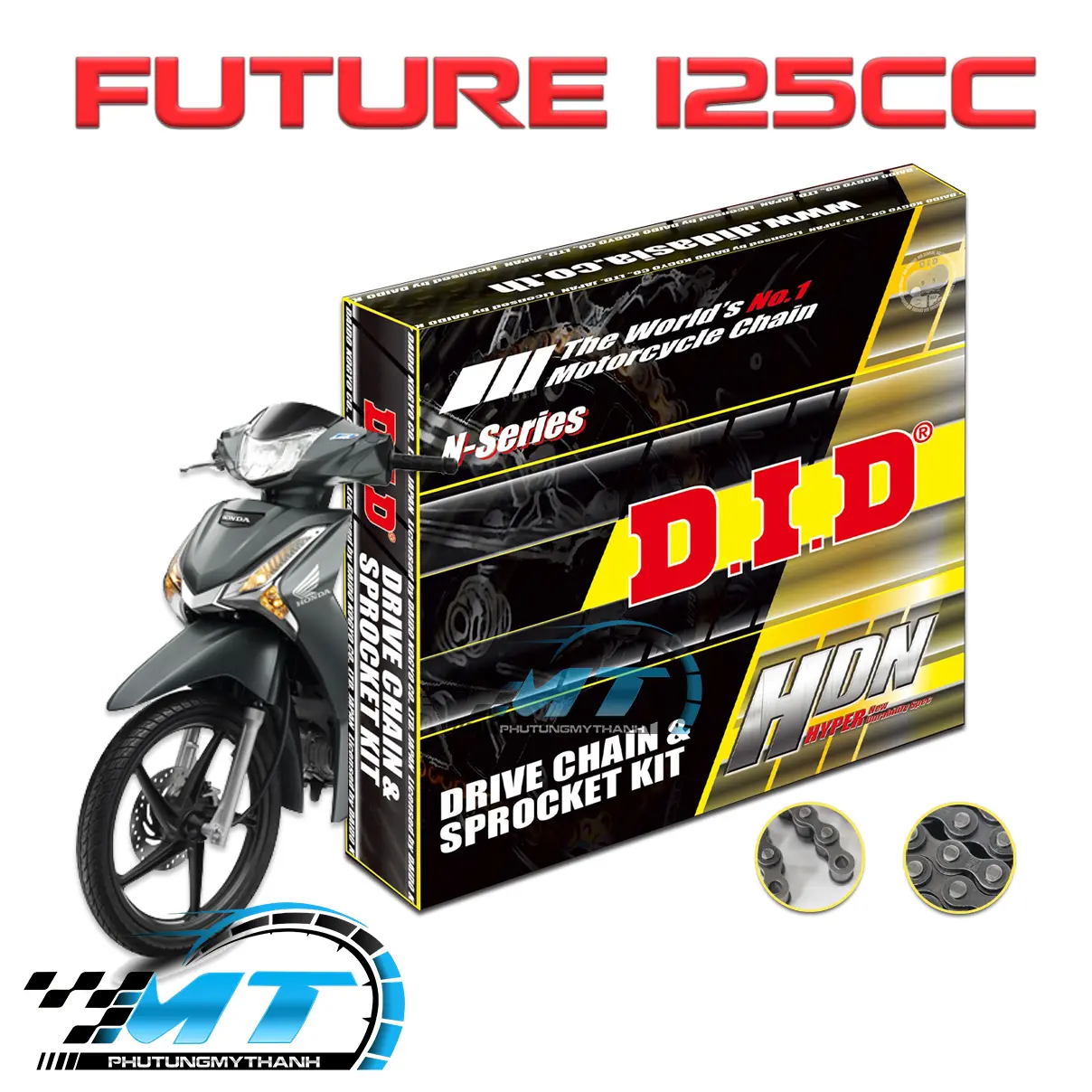 Nhông sên dĩa DID HDN xe Honda Future 125cc Phụ Tùng nhông xích