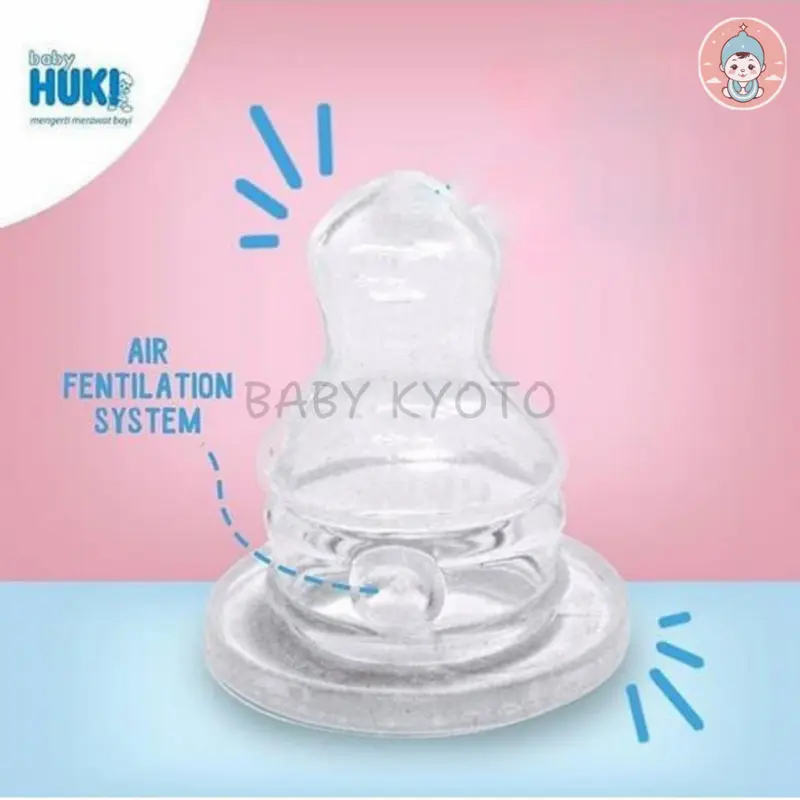 BK Huki Dot Bayi Orthodontic Nipple Gepeng Ortho Silicone Karet Anti Kolik Toples isi 18 BPA Free 2