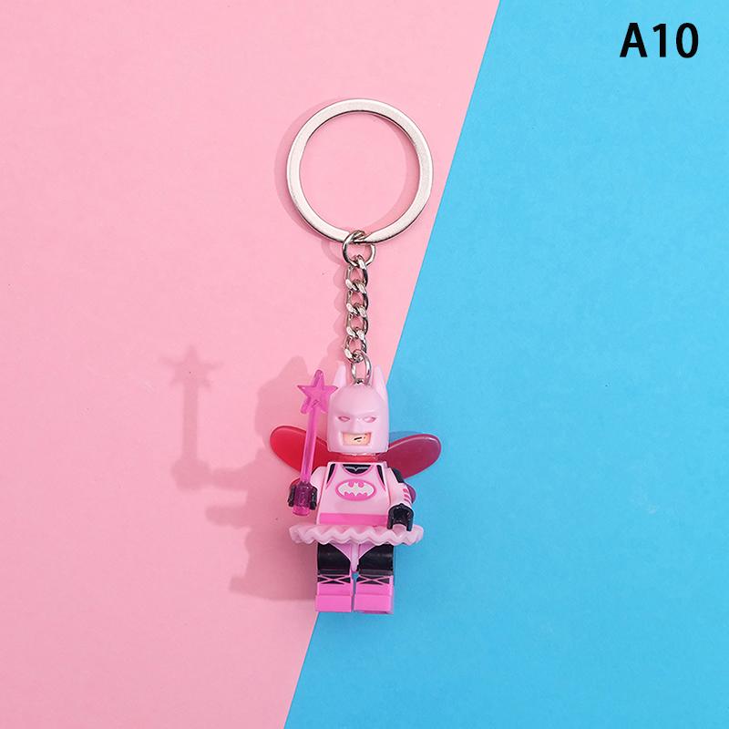 Product Introduction of Anime Building Blocks Model Keychain Little Doll Cartoon Cute Keyring Anime Peripherals Toys For Kids Boys Girls Gift 34