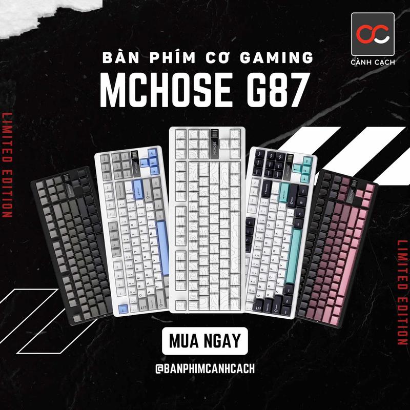 Bàn Phím Cơ Gaming Không Dây Mchose G87