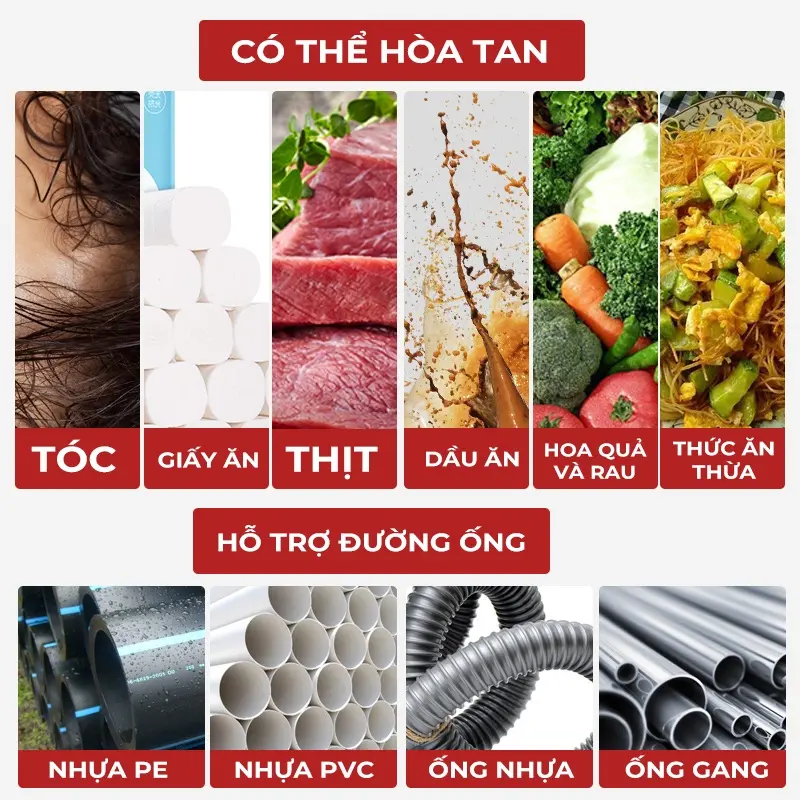 Gel thông tắc cống, ống thoát nước đa năng Aikomi 1000ml (Thông tắc do chất thải hữu cơ) Làm Sạch 7