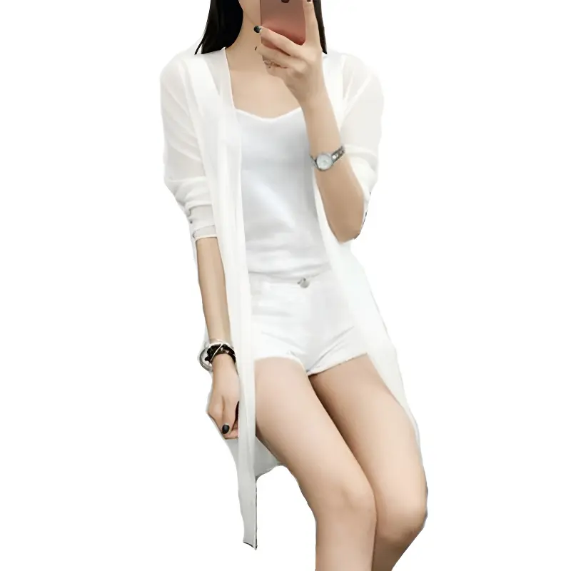 🌞 Chiffon UV Jacket for Women |   Beach Summer Cover-Up |   UPF50+ Lightweight Plus Size |   Breathable Air-Con Cardigan ✨
