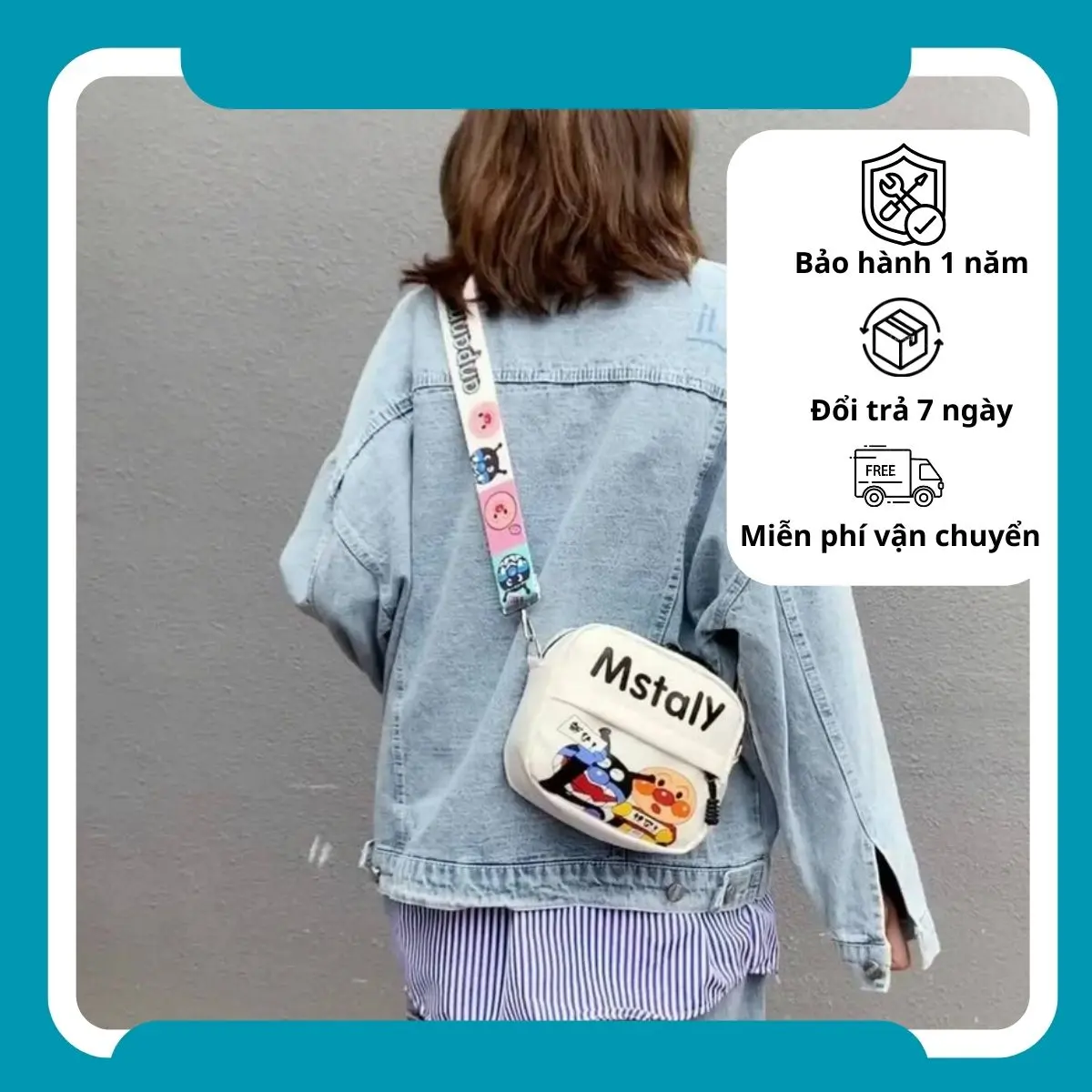 Túi đeo chéo Mstaly nhỏ nhắn hình thù ngộ nghĩnh dễ thương Bag Nữ Đeo Vai