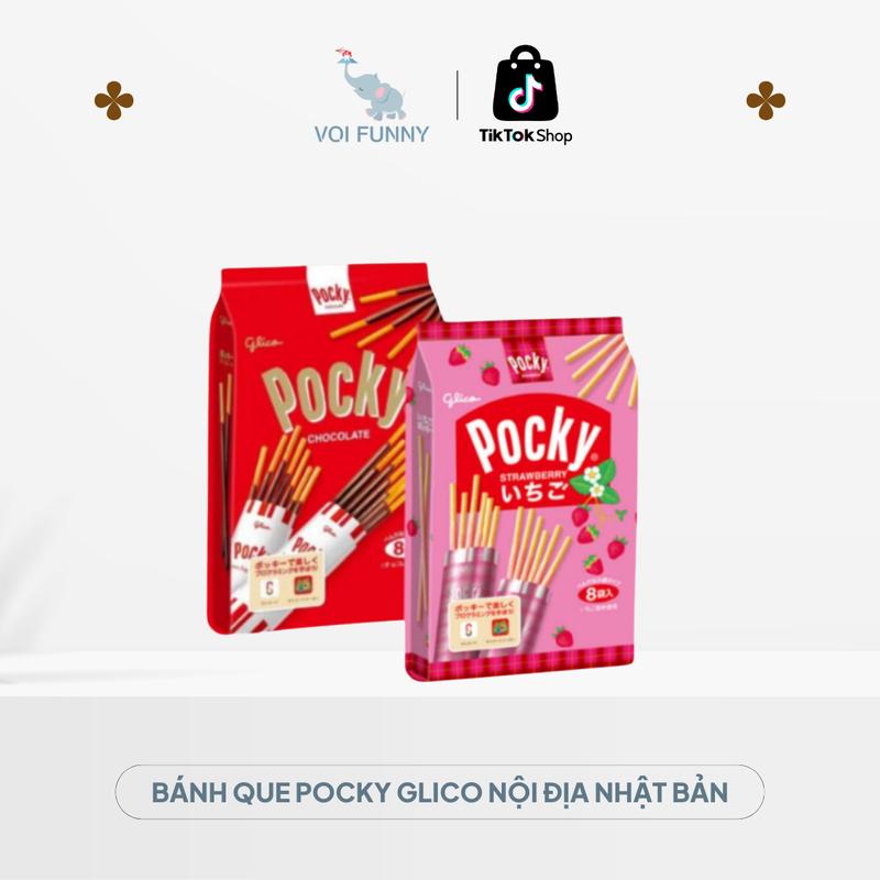  Bánh Que Pocky Glico Nội Địa Nhật Bản Vị Dâu Tây Vị Sô Cô La 