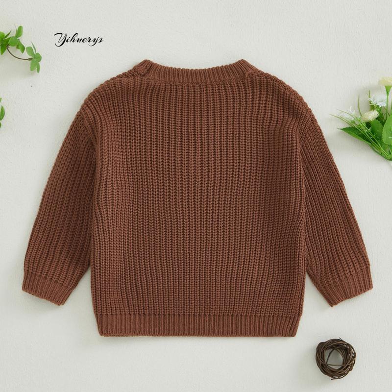 Product Introduction of Newborn Girl Sweater Casual Bow Embroidery Warm Knitted Long Sleeves Pullover Infant Knitwear for Toddler 43