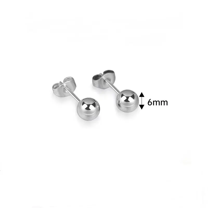 Bông Tai Đinh tán Bóng, Chất Liệu Thép Titan Và Thép Không Gỉ, Phong Cách Nhật Bản Và Hàn Quốc, Nhẫn Tai, Thiết Kế Hình Hạt Đậu Vàng, Thích Hợp Cho Học Sinh Nữ, Kim Tai, Mạ Điện Chân Không 18K 7