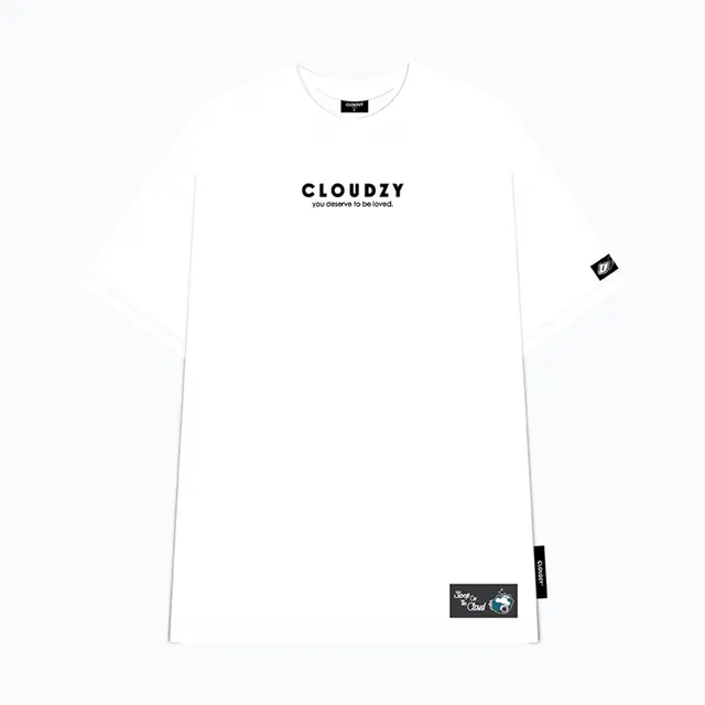 Áo thun nữ nam unisex tay lỡ phông local brand form rộng teen cổ tròn oversize cotton màu đen trắng CLOUDZY BASIC TEE 2 240GMS Sản phẩm