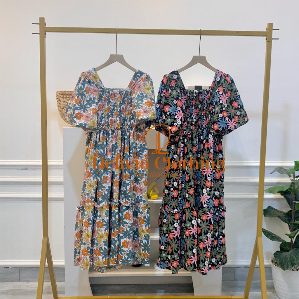 Delivia - Midi Dress Sanetta Crincle 5301-6