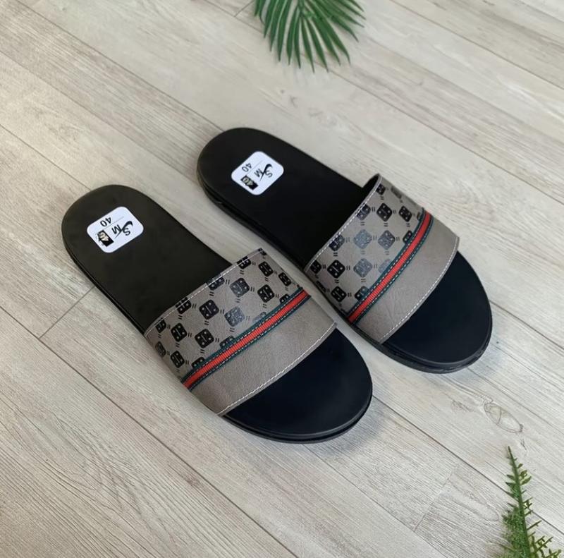 Product Introduction of Dép Nam Quai Ngang Gờ Cê hót hít đế 2 lớp ( có logo) Slipper DéP 2