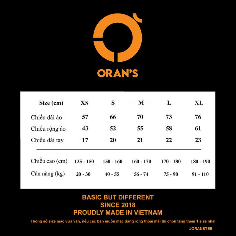 Product Introduction of Áo đôi Kiss me Meow Orans Classic chất cotton 4C fullbox - Orans basic Menswear Nam Áo Thun Cổ Tròn Tee 0