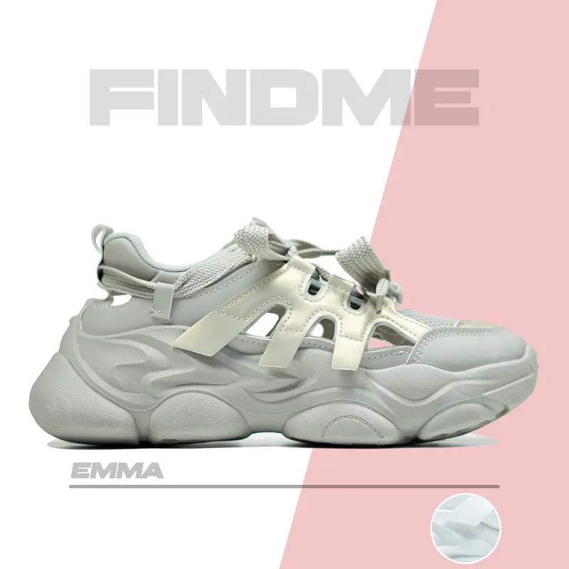 FINDME 36-40 Emma Sepatu Sneakers Wanita Fashion Spring Classic Bahan Pu 0