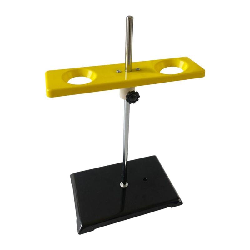 Funnel Support 2 Holes Easy to Use Multifunctional Stable Adjustable Chemistry Teaching Equipment Funnel Rack Funnel Holder 4
