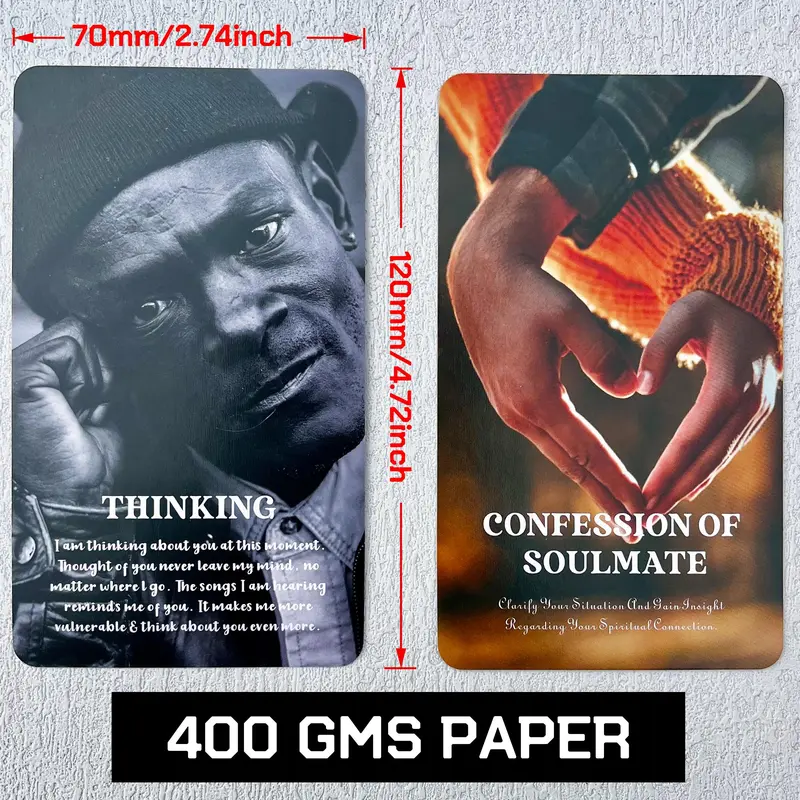 Love Oracle Cards, 1 Box Tarot Card Game, Reading To Get Clarity and Secret Or Hidden Messages, Suitable for Beginners 1