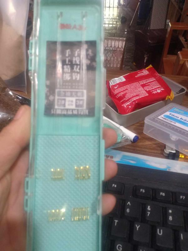 Hộp 20 bộ thẻo không ngạnh Huansheng dùng cho câu cá diêc, cá mương chất liệu nilon 3
