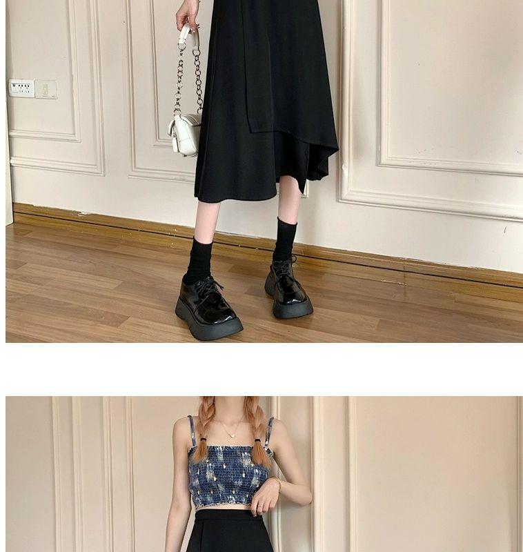 Product Introduction of Chân Váy Màu Đen, Ngoại Cỡ, Chân Váy Chữ A Che Hình Quả Lê Cạp Cao Bất Đối Xứng Dành Cho Phụ Nữ, Cô Gái Đầy Đặn, Che Bụng, Váy Ôm Sát 20