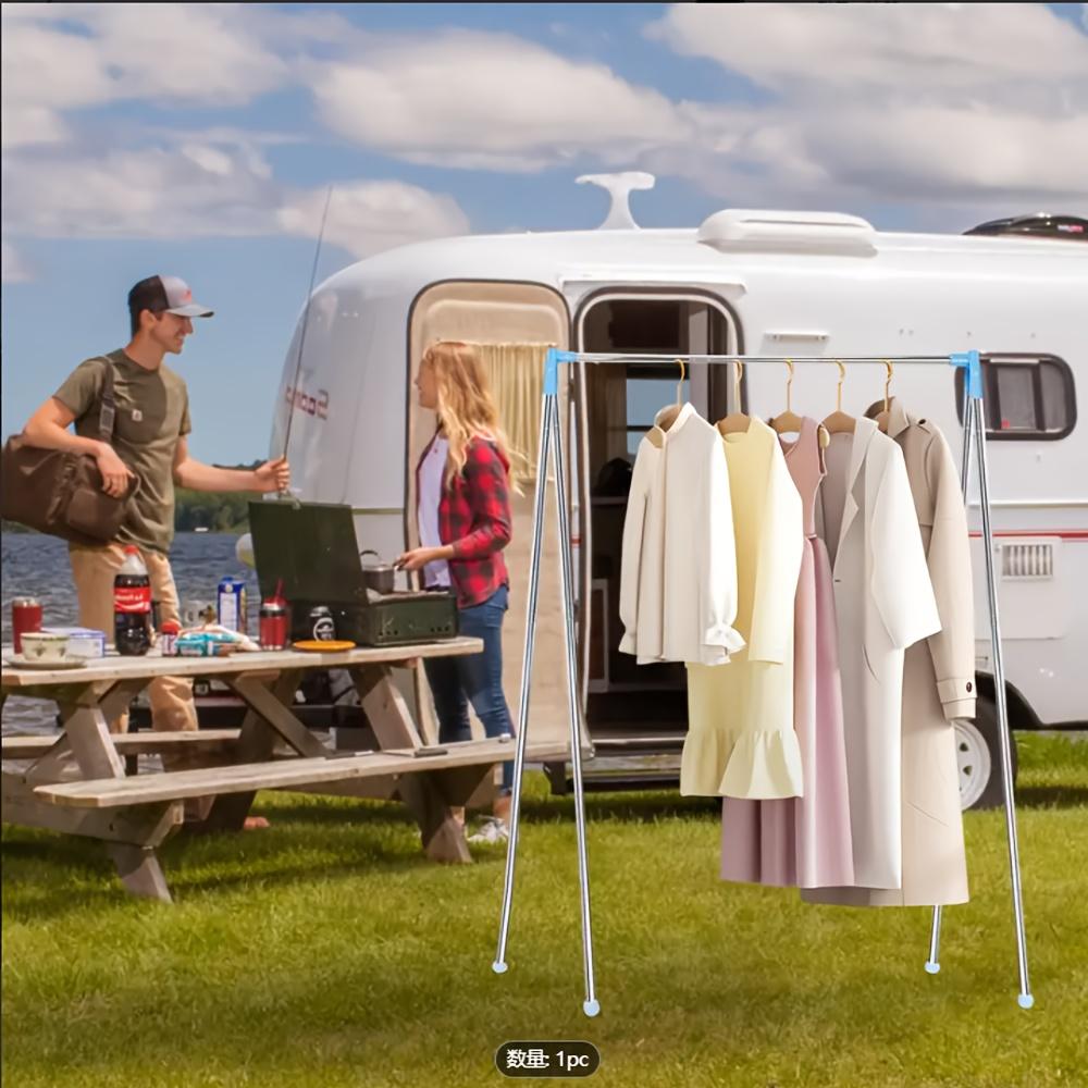 1 Piece Adjustable Retractable Clothesline - Portable Folding Laundry ...