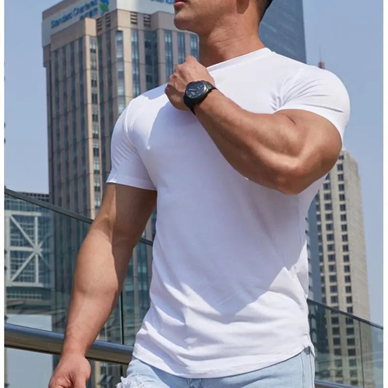 Top Short Sleeve Sports T- Shirts 99 UV Protection Lightweight Gym Running Fiess Football Soccer