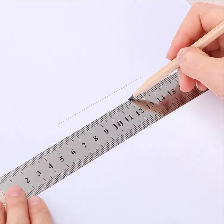 Product Introduction of 15 20 30cm Stainless Steel Straight Ruler Double Side Scale Measuring Ruler Tool for Teachers Students Stationery Sewing Fathers 11