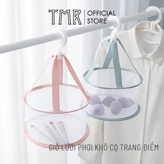 Lưới Phơi Khô Cọ Trang Điểm TMR Đa Năng, Hình giỏ tiện lợi, Tránh rơi, Nhanh khô, Sạch sẽ và vệ sinh Kệ 2