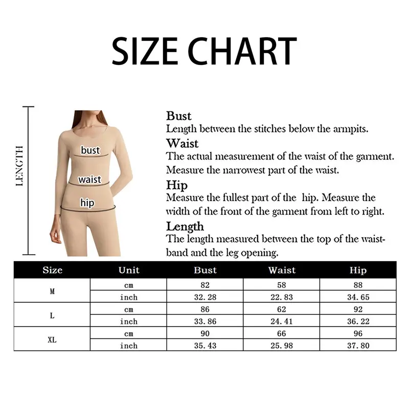 Bộ Đồ Lót Giữ Nhiệt Cho Nữ, Đồ Lót Co Giãn Dày, 2 Món, Cho Mùa Đông 7