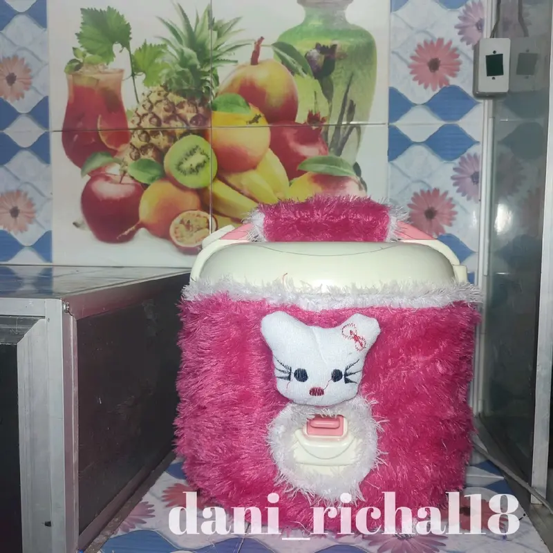 Sarung megicom karakter bulu rasfur / Sarung magicom bulu rasfur Biru Hijau 6