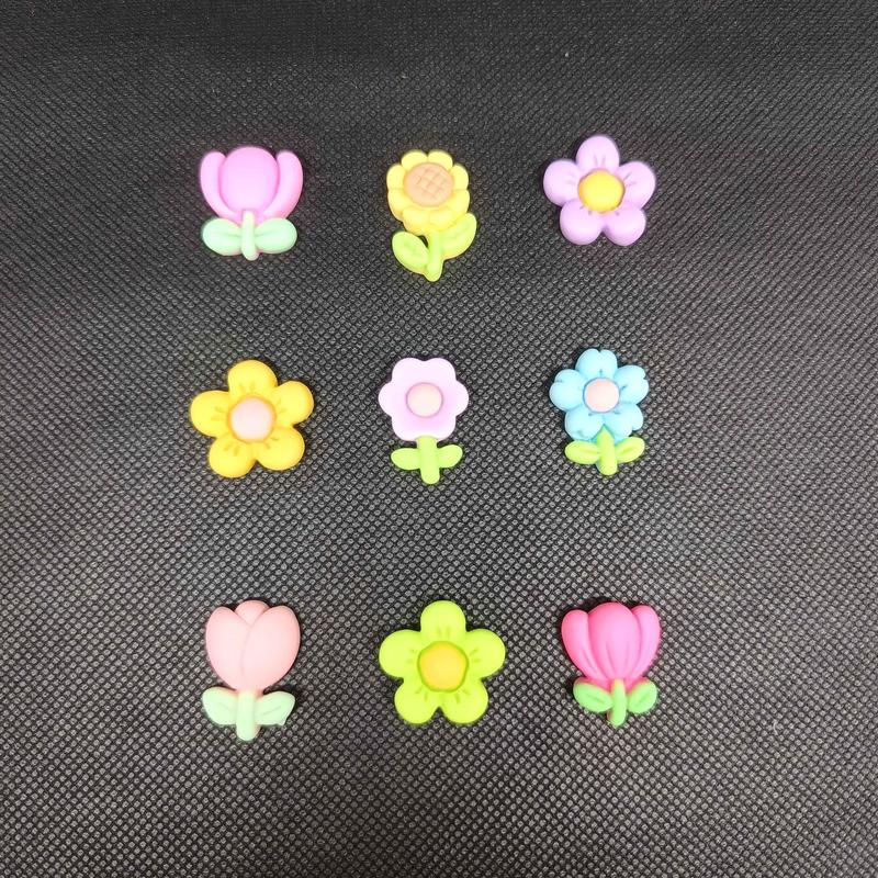 Clay Cute Selusin 12pcs Mote Manik BT21 Hello Kitty Cinnamoroll Cloud Natal Pompompurin My Melody Hiasan Bross Jepit Rambut Anak Liontin Resin Manik Mote Monte 4