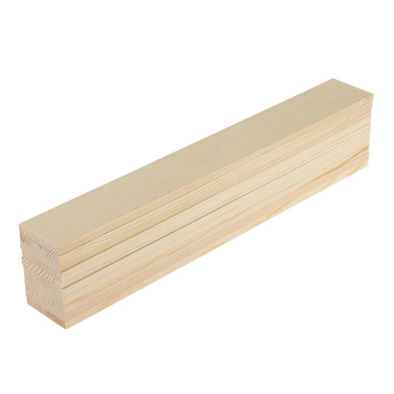 Bảng điều khiển hình chữ nhật bằng gỗ tự nhiên, Gói 10, 10cm, để làm mô hình và thủ công 4