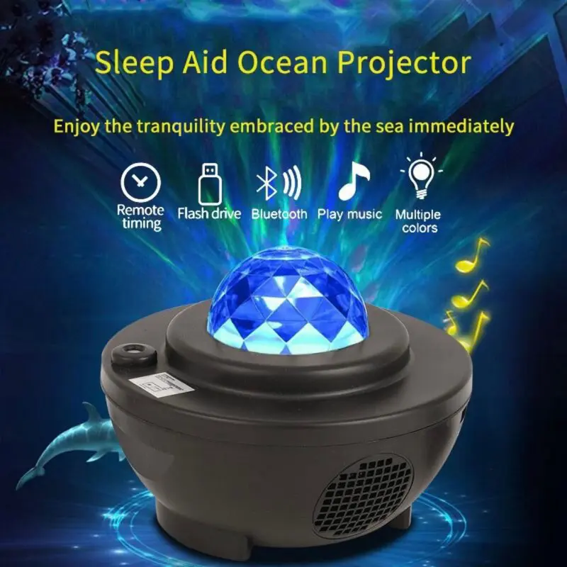 Lampu Proyektor Dengan Speaker Langit Bintang 2in1 Galaxy Nebula Lamp Starry Light Secret Home 5