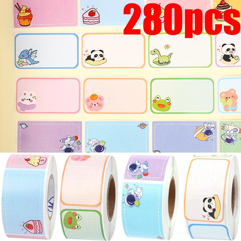 280pcs/roll Waterproof Name Sticker Water Bottles Lunch Boxes ...