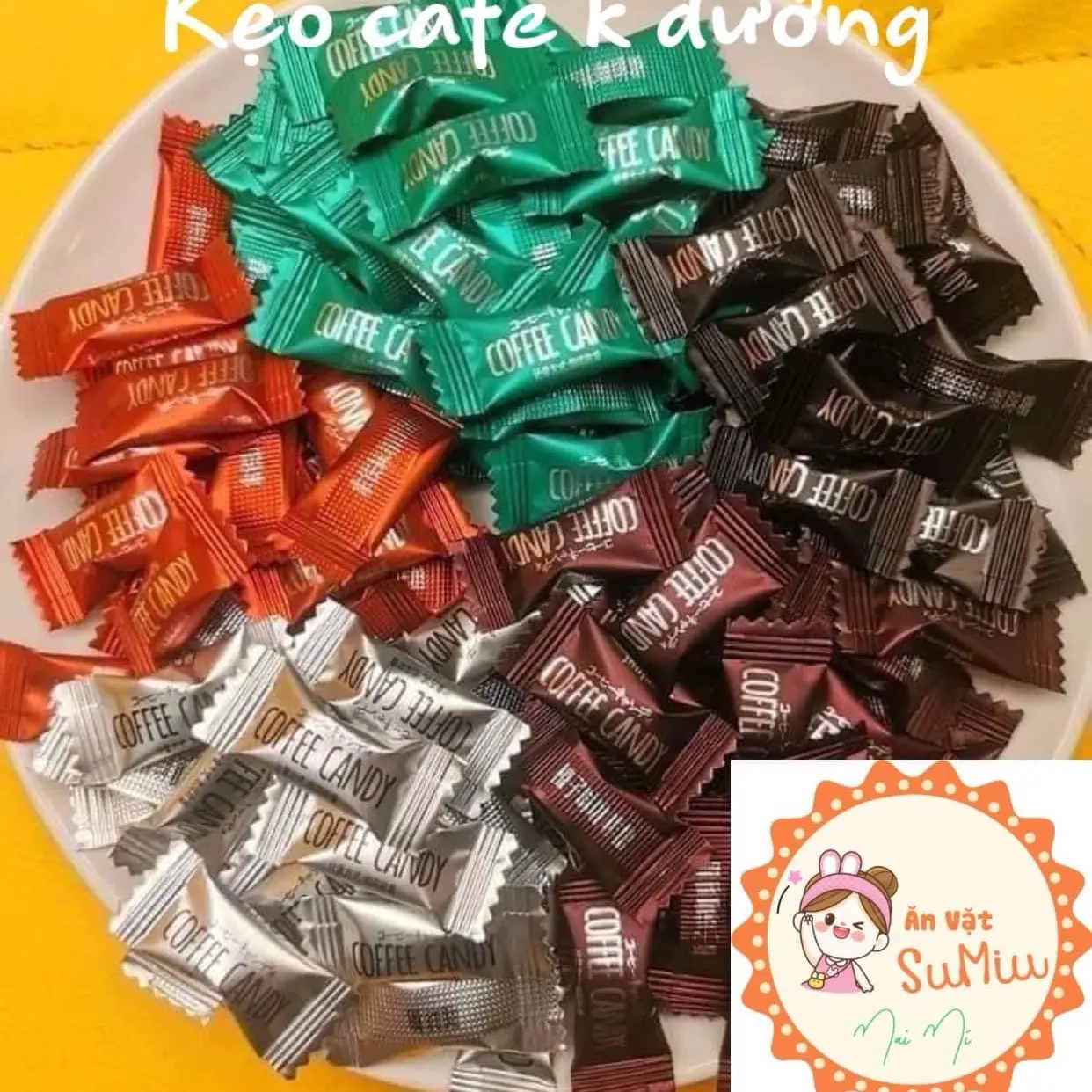 Kẹo cafe ít đường có mix đầy đủ 8 vị Chua Snack