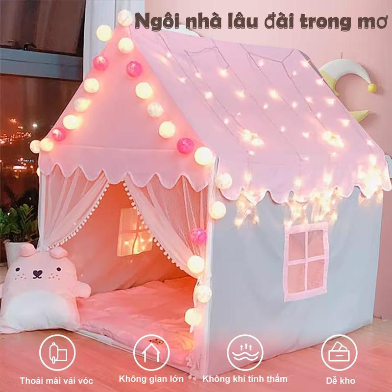1.35M Lều công chúa Lều hoa trẻ em Ngôi nhà trò chơi Bé trai bé gái Đồ chơi lều lâu đài công chúa nhà cho bé