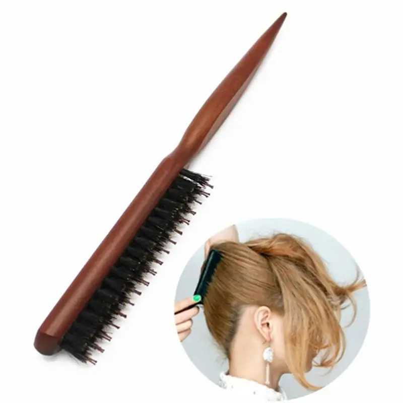 Professional Salon Teasing Back Hair Brushes Wood  Line Comb Hairbrush