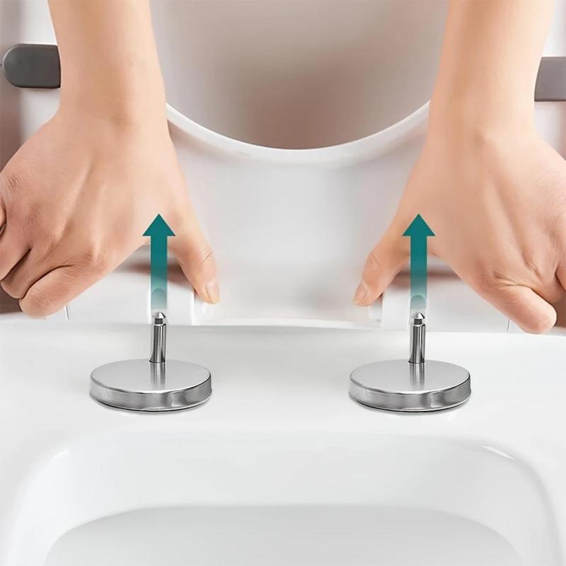 Product Introduction of Universal Toilet Seat Hinge Kit, Easy Release Expandable Screws, Durable Top Mount Plastic Stabilizers, No Electricity Needed, Secure Installation 2