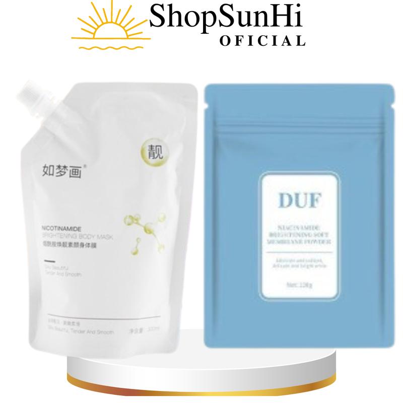 (COMBO) Bột niacinamide DUF +kem ủ trắng tengyu hỗ trợ dưỡng trắng da gói 100g