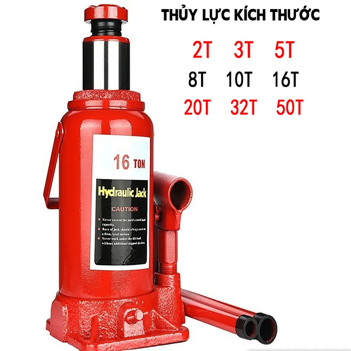 Kích Thuỷ Lực Loại Tốt ( Kích Ô tô - Con Đội Thuỷ Lực )-Kích thủy lực - Con đội thủy lực 2tấn 8 TẤN 10 TẤN