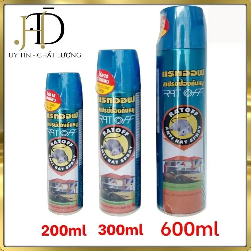 Xịt Đuổi Chuột Rat Off Anti Rat Spray 300ml Thái Lan - Hiệu Quả Nhất