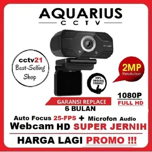 WEBCAM 2MP 25-FPS Gambar Sangat Jernih Auto focus+Mic Harga Promo CCTV21