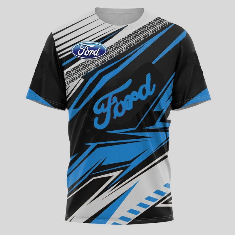 Product Introduction of Ford Mustang car T-shirt 3D printed fashion unisex loose short sleeve round neck T-shirt top ball shirt cool breathable quick-drying short sleeve 9