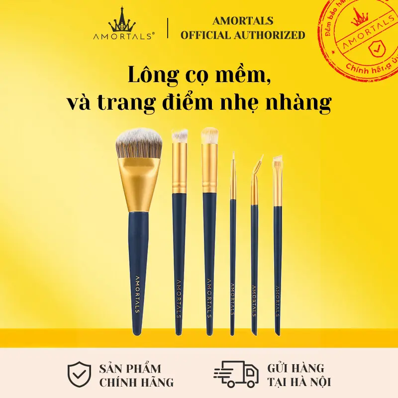 Cọ trang điểm AMORTALS Phong cách khác nhau Cọ che khuyết điểm Cọ kẻ mắt Cọ trang điểm Chi tiết Đầu tròn Đầu phẳng Phấn mắt Góc chéo Cọ nền lưỡi rộng mỹ phẩm Giao hàng nhanh tận nơi Cosmetic Nữ Women